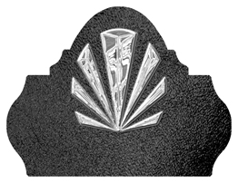 DARAY L 602 SL SH BK Silver Sunburst Shimmer Black Background